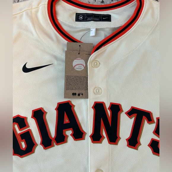 Nike Authentic San Francisco Giants Cream MLB Baseball Jersey Men's Sz: L - Picture 3 of 5